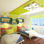 تصميم غرفة للأطفال مع شرفة