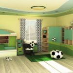 Design de cameră pentru un tânăr jucător de fotbal