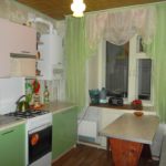 Mutfak tasarımında açık yeşil renk