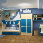Thème marin dans la conception d'une chambre d'enfant