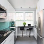 Virtuves darba zona modernā stilā