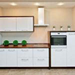 Cabinet furniture with white facades for a small kitchen