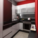 Design of a small kitchen in Khrushchev