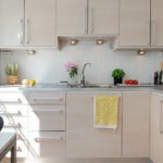 Krem renkli mutfak mobilyaları