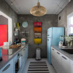 Industrial style kitchen interior