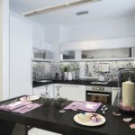 Mutfak-oturma odası barının imar edilmesi
