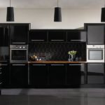 Black kitchen with a masculine character
