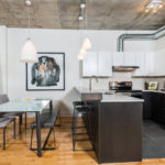 Bright loft style kitchen studio