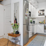 Kitchen studio in a city apartment