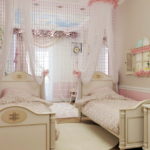 Genç prensesler için klasik oda dekorasyon stili