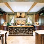 Country-style wenge wood kitchen