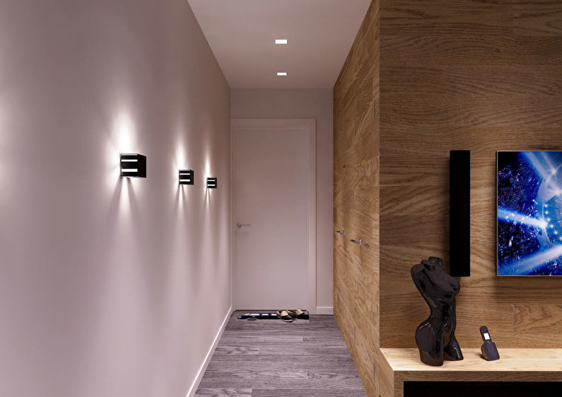 Conception de couloir de style minimaliste