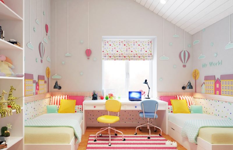Camera roz pentru copii