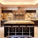 Chic kitchen in different shades of brown