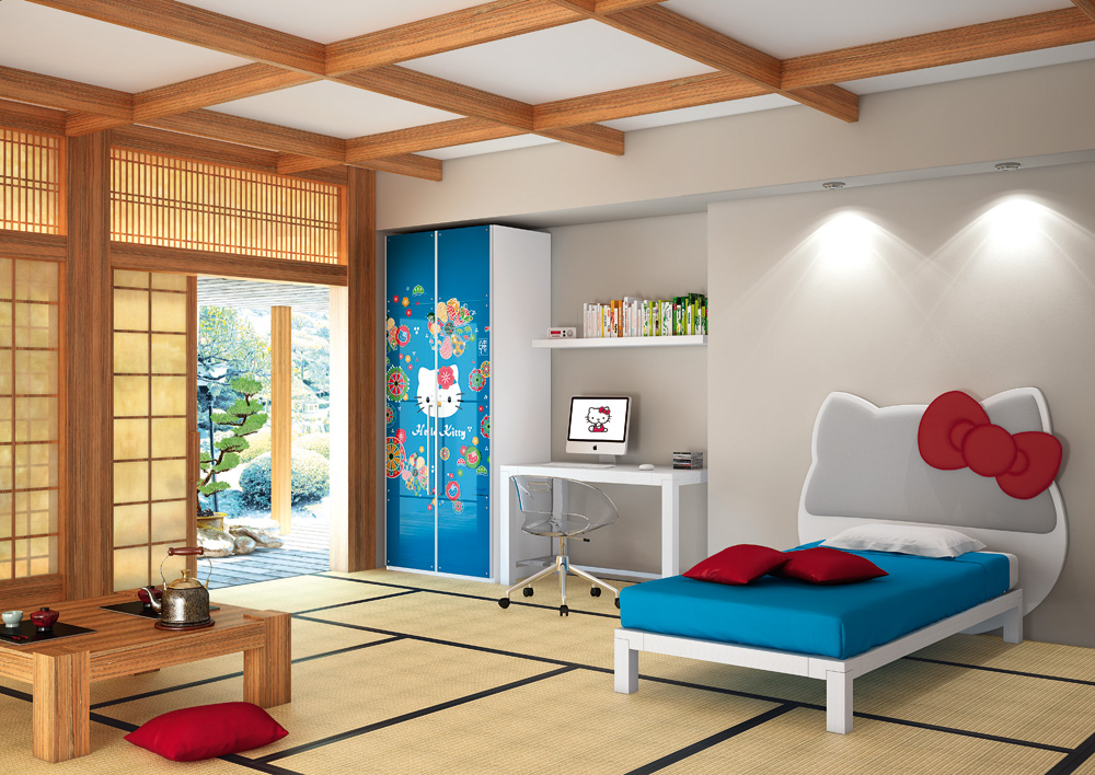 تصميم غرفة أطفال على الطراز الياباني