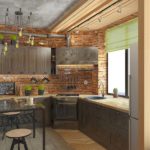 Small loft style kitchen