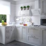 Kitchen design with a small window