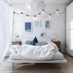 Modern yatak odası aydınlatma çelenk