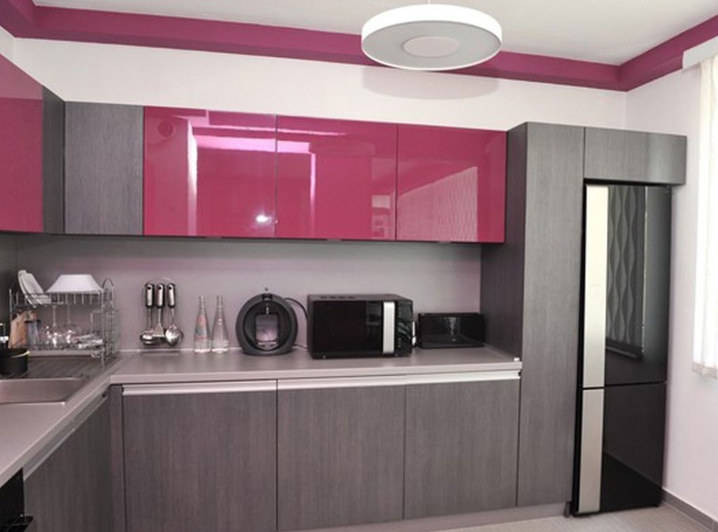 Design a small kitchen in the modern style