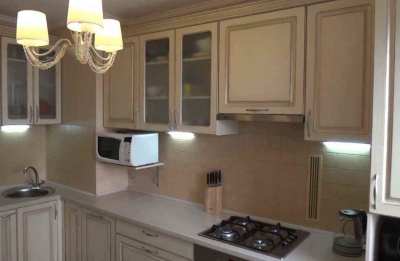 Klasik mutfak tezgahı tezgah ışıkları