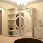 Frame cabinet with mirrored doors