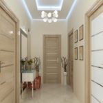 Corridor design with ceramic floor