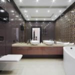 Salle de bain Art Nouveau à la mode