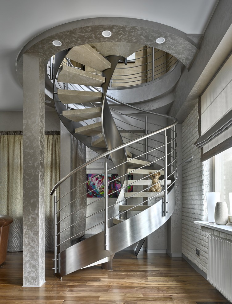 High-tech spiral staircase