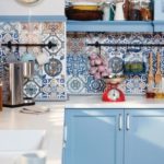 Gyönyörű konyha mozaik csempe kötény