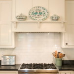 Mutfak davlumbaz portalında dekoratif tabaklar