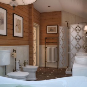 Conception de salle de bain de style classique