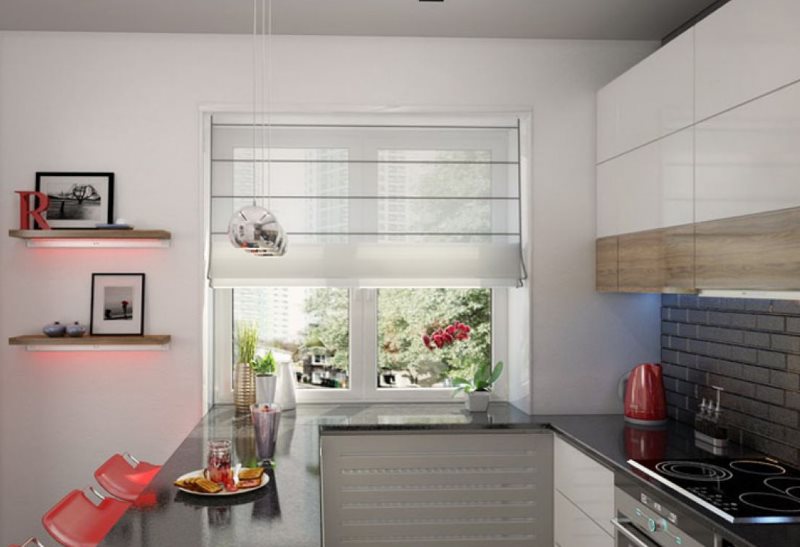 Thiết kế nhà bếp theo phong cách tối giản với quầy bar ăn sáng