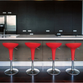 scaune de bar pentru proiectarea fotografiei de bucătărie