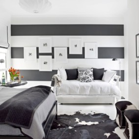 siyah ve beyaz yatak odası fikir çeşitleri