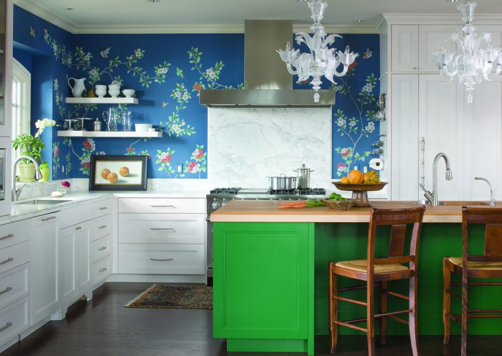 couleur des murs dans le décor photo de la cuisine