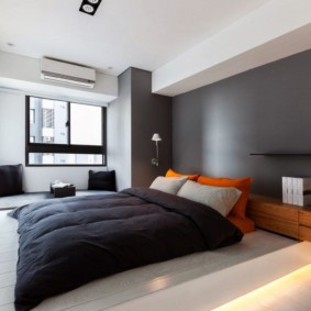 schema de culori minimalistă a dormitorului