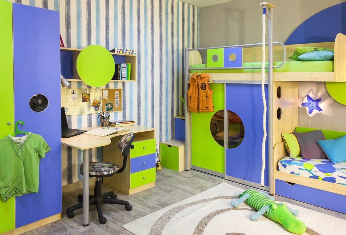 การออกแบบห้องเด็ก 7 ตารางเมตร