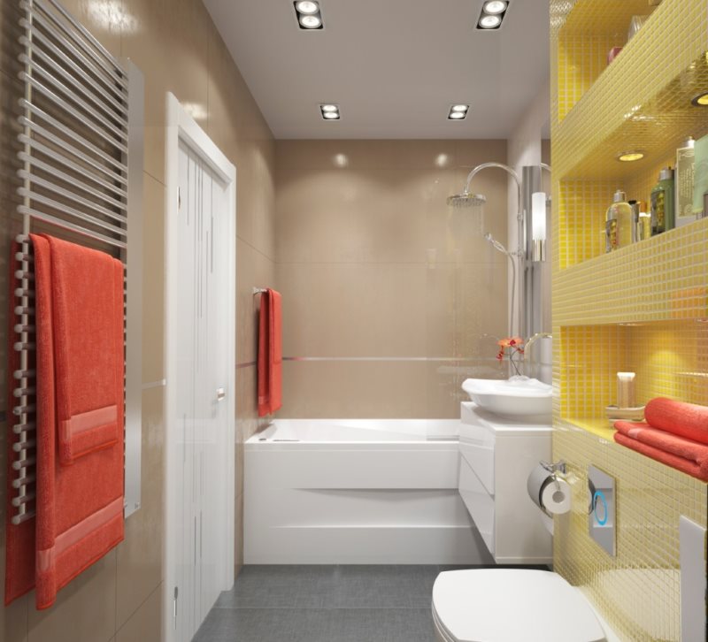 Izstrādājiet vannas istabas projektu minimālisma stilā