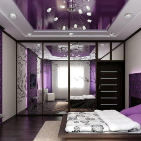 idées de conception de chambre violette