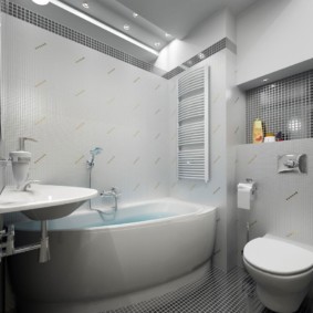 Éclairage lumineux d'une salle de bain moderne