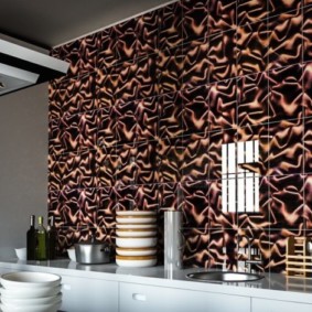 Decor de perete de bucătărie cu panouri frumoase