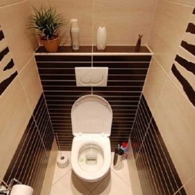 Nội thất nhà vệ sinh theo phong cách hiện đại.