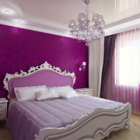 options de photo intérieure de la chambre violette