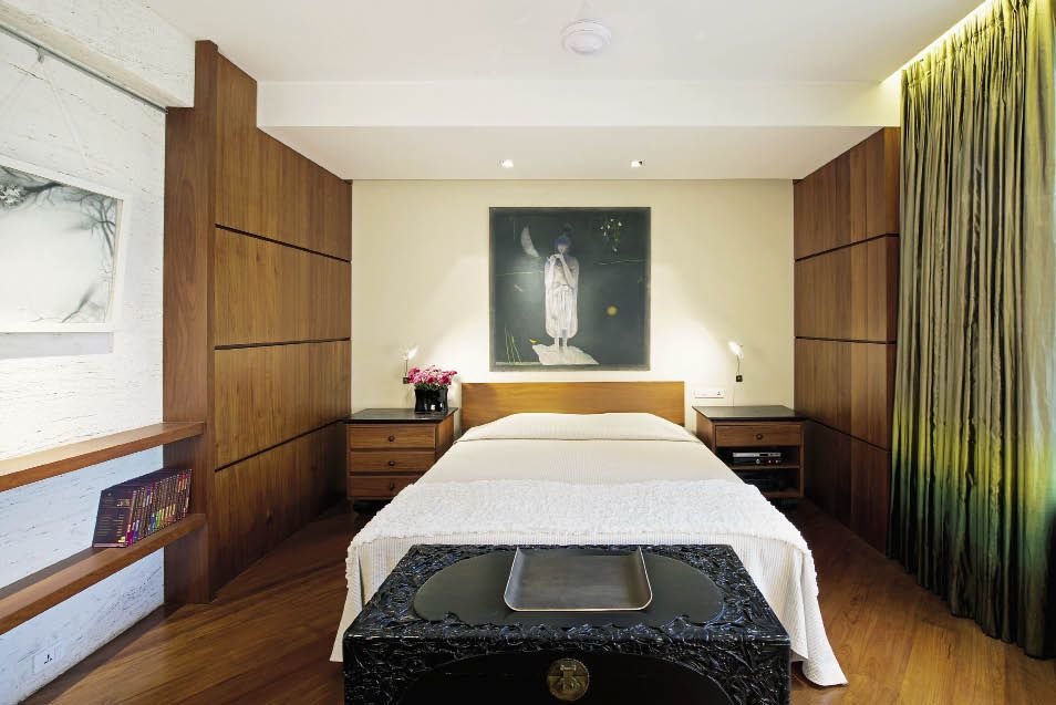 Feng Shui yatak odası iç fotoğraf görünümleri