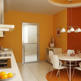 لون الجدران في الصورة تصميم المطبخ