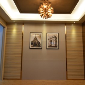 koridor dekor fotoğraf duvardaki laminat