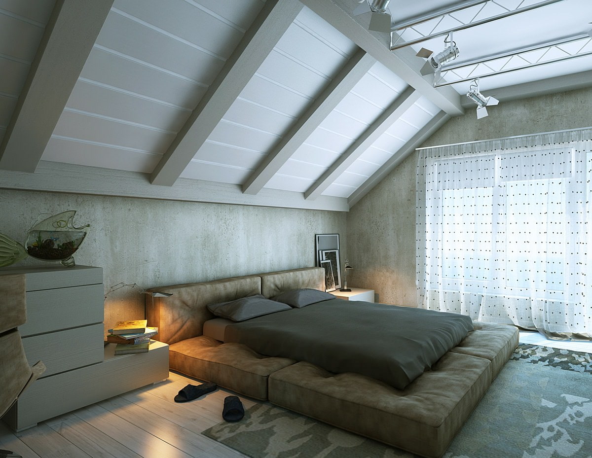 tavan yatak odası tasarımı