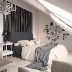 tavan yatak odası iç fotoğraf