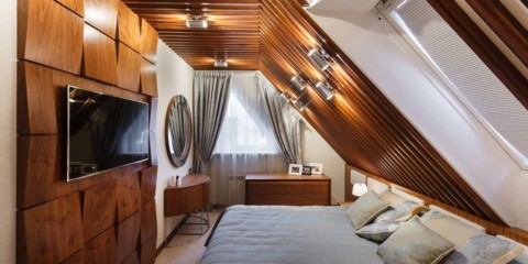 opțiuni foto dormitor mansardă