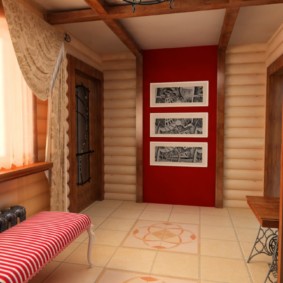 özel bir ev fotoğraf tasarım koridorda perdeler